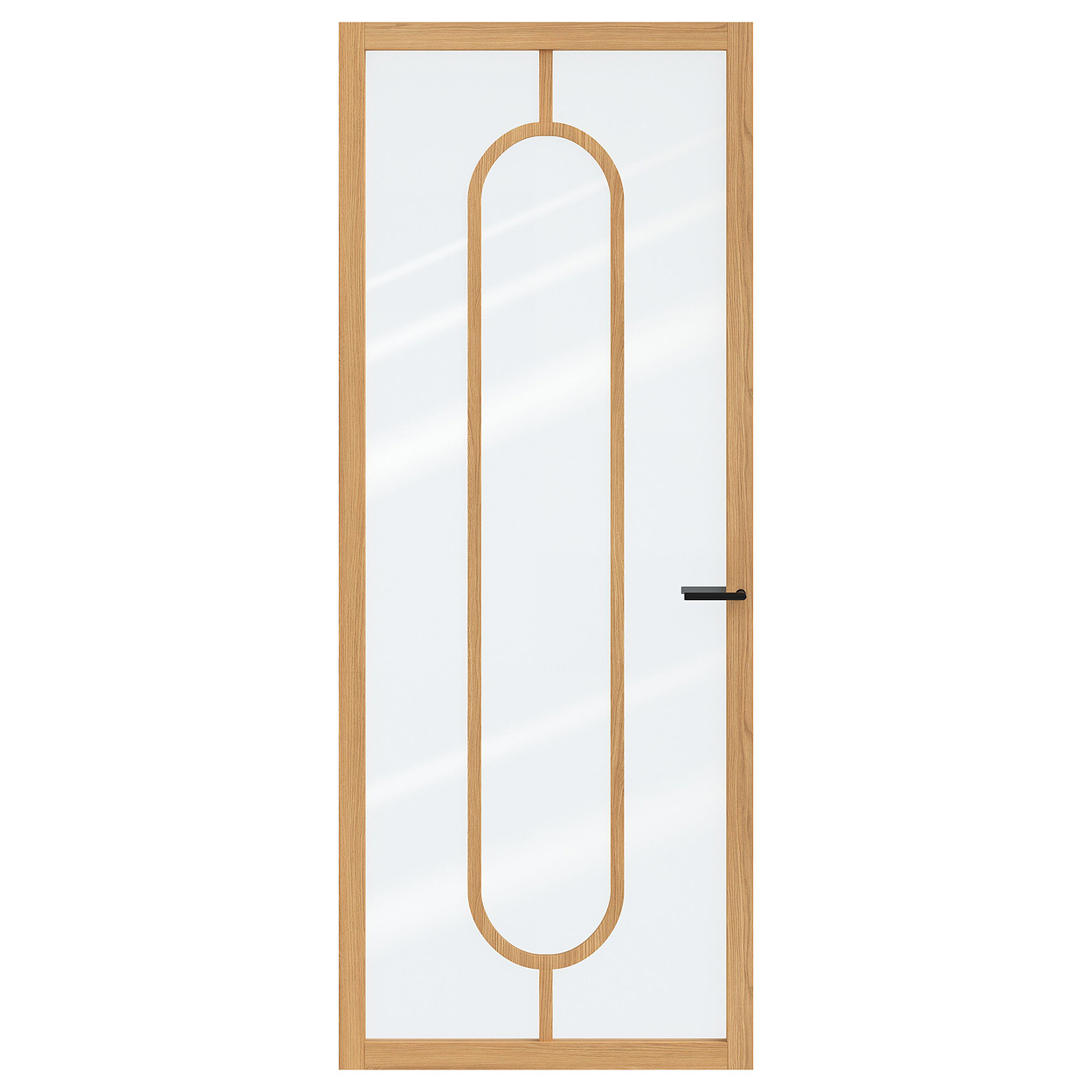 Binnendeur Skantrae SSL 14819 Blank Glas Natural Oak